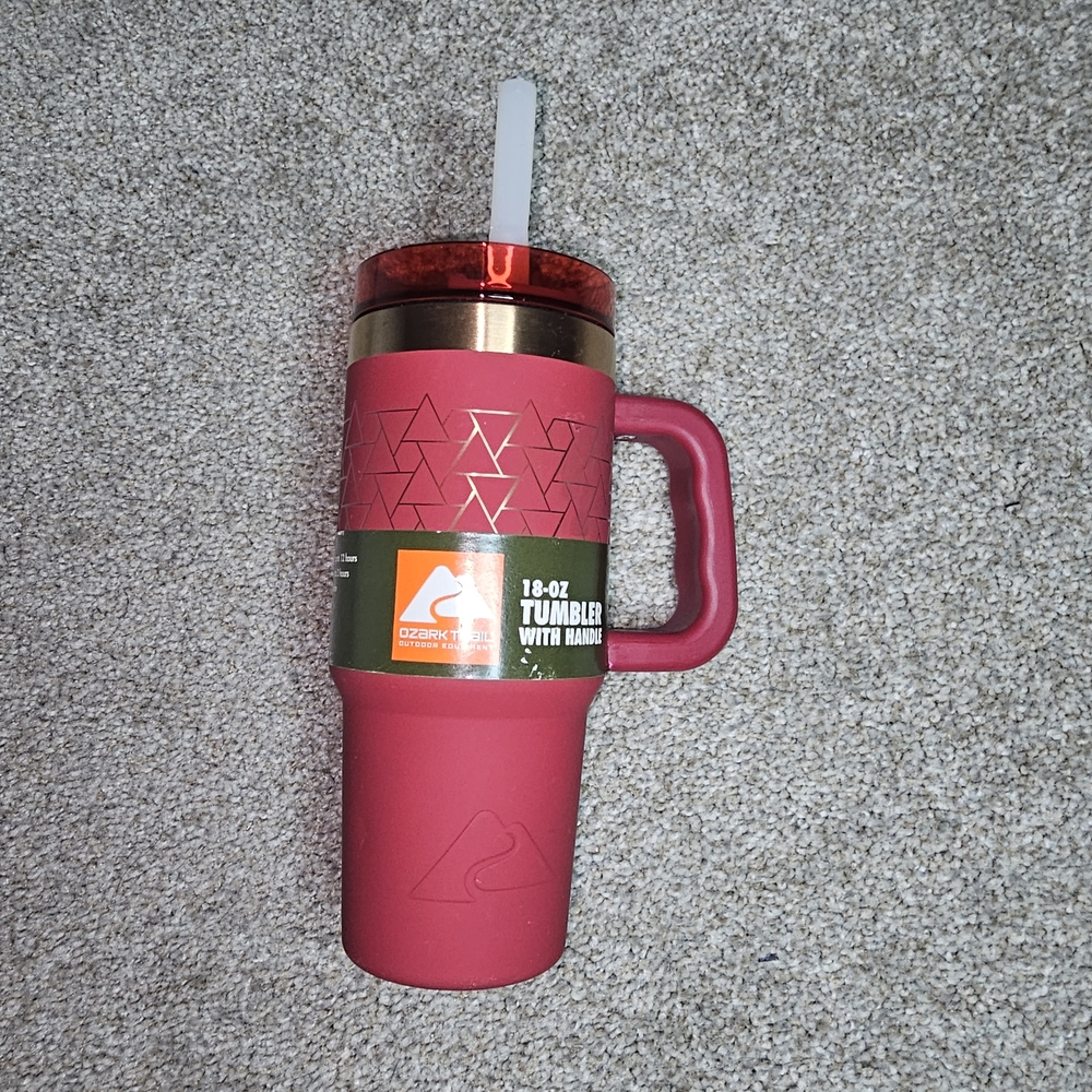 Ozark Trail Pink Tumbler with Handle